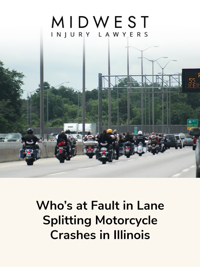 Who’s at Fault in Lane Splitting Motorcycle Crashes in Illinois
